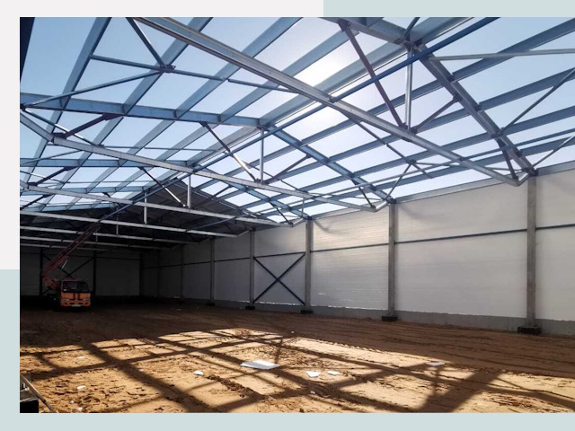 Строительство сенохранилищ в Волжском