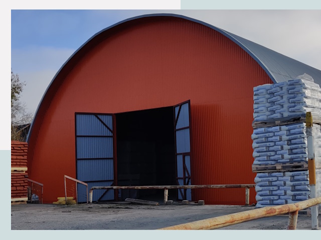 Полукруглые ангары по цене от 608 руб. в Волжский