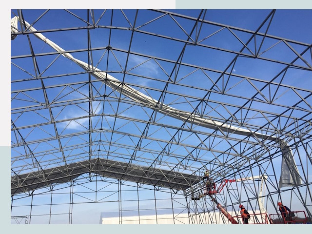 Шатровые ангары от 608 руб. в Волжском и Волгоградской области