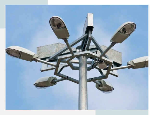 Монтаж осветительных мачт в Волжском