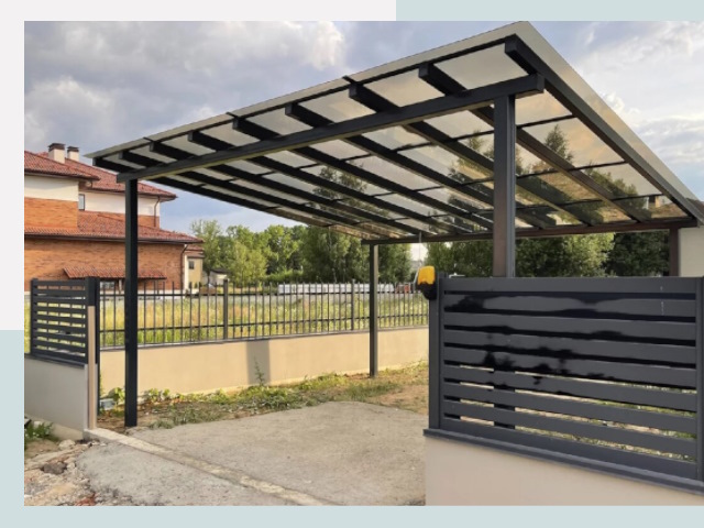 Металлические навесы в Волжский от 608 руб. за м²