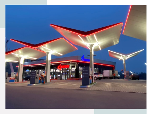 Навесы для АЗС в Волжском