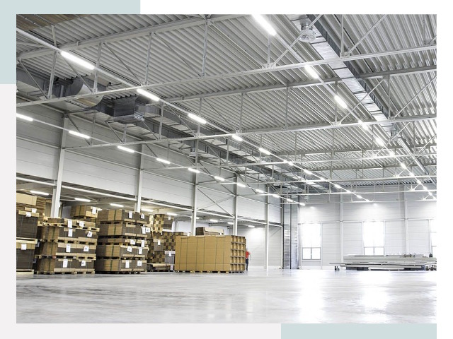 Освещение ангаров в Волжском