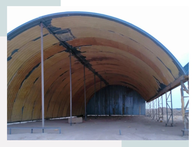 Реконструкция ангаров в Волжском