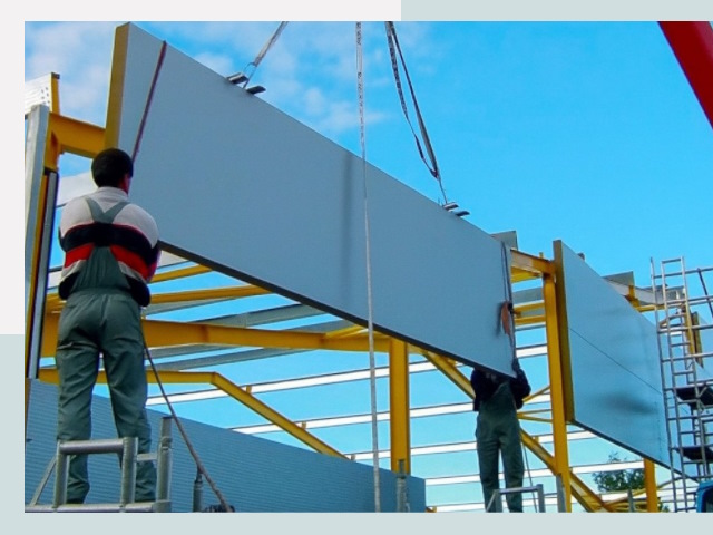 Монтаж сэндвич-панелей в Волжском от 608 руб.