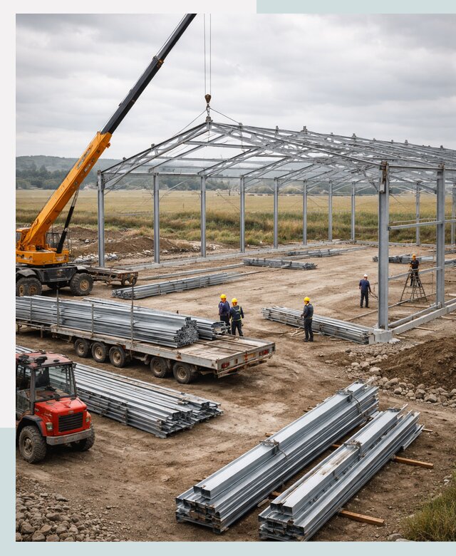 Строительство ангаров для сельхозтехники в Волжском под ключ