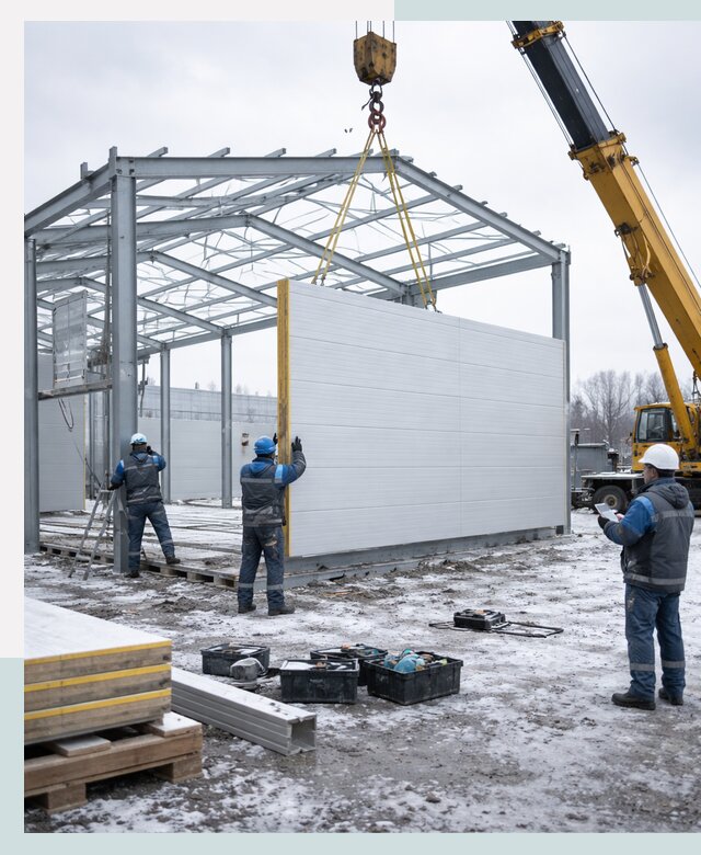 Строительство холодильных складов под ключ в Волжском
