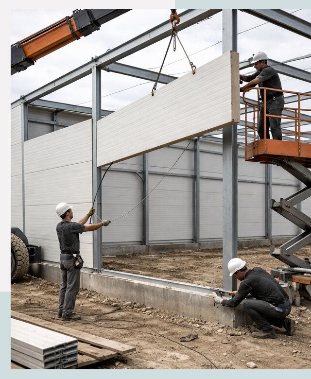 Строительство складов из сэндвич панелей в Волжском под ключ
